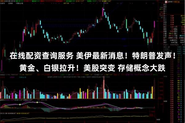 在线配资查询服务 美伊最新消息!特朗普发声!黄金、白银拉升!美股突变 存储概念大跌